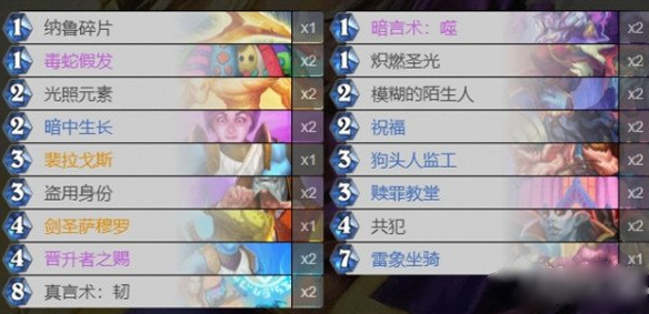 炉石传说纳斯利亚堡的悬案牧师卡组