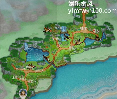 潜水员戴夫丛林DLC塞塔森林资源分布图
