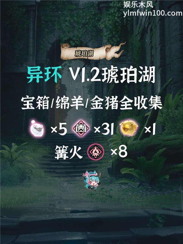 异环V1.2版本琥珀湖宝箱绵羊金猪全收集汇总攻略
