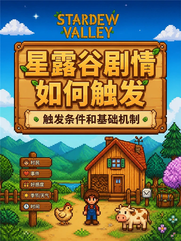 星露谷物语全剧情触发条件和基础机制解析攻略
