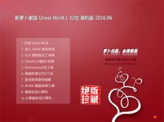 ���ܲ���԰Ghost Win8.1 32λ װ���� 2016.06