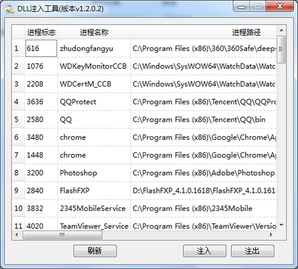 DLLע�빤�� v1.2.0.2 ��ɫ��Я��