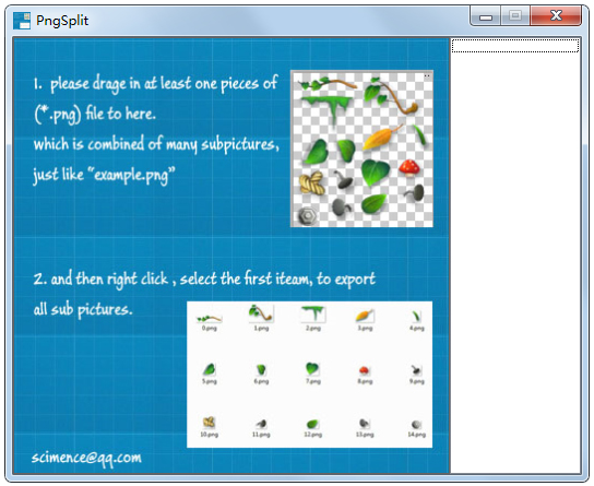 PngSplit(PNGͼƬ�ָ�����) V1.01 ��ɫ��