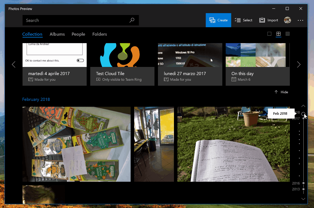 微软照片雨林木风Windows 10 UwP版即将加入“时间轴”视图