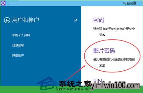 雨林木风Windows10系统怎么设置图形密码?(3)