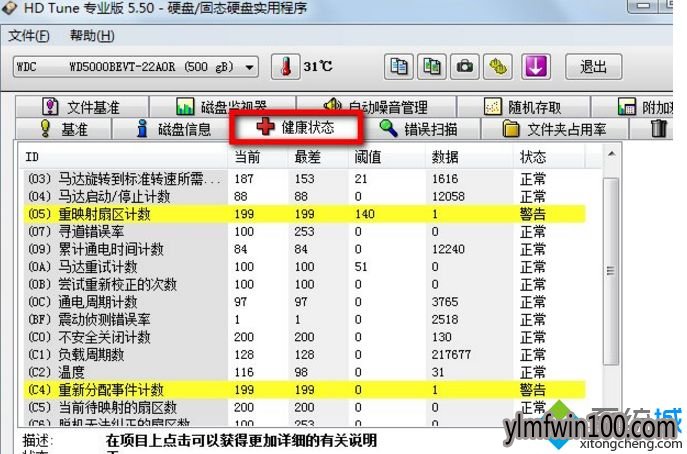 W10系统电脑如何用硬盘检测工具HDTune的方法