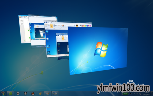 纯净版win7系统电脑怎么如何切换界面的教程