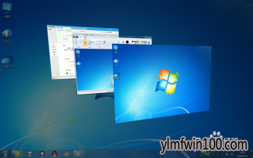纯净版win7系统电脑怎么如何切换界面的教程