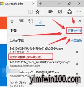 Win10系统电脑浏览器下载的东西签名损坏如何解决?