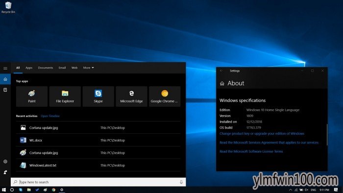 微软MSDN官方Win101809 Cortana获服务器端更新 引入全新UI