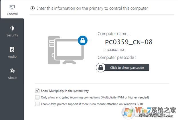 win10系统电脑Multiplicity(无线KVM工具)怎么使用