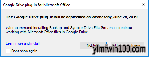 Microsoft Office的Google驱动器弃用微软Office中的现有插件 Microsoft Office的Google驱动器弃用微软Office中的现有插件