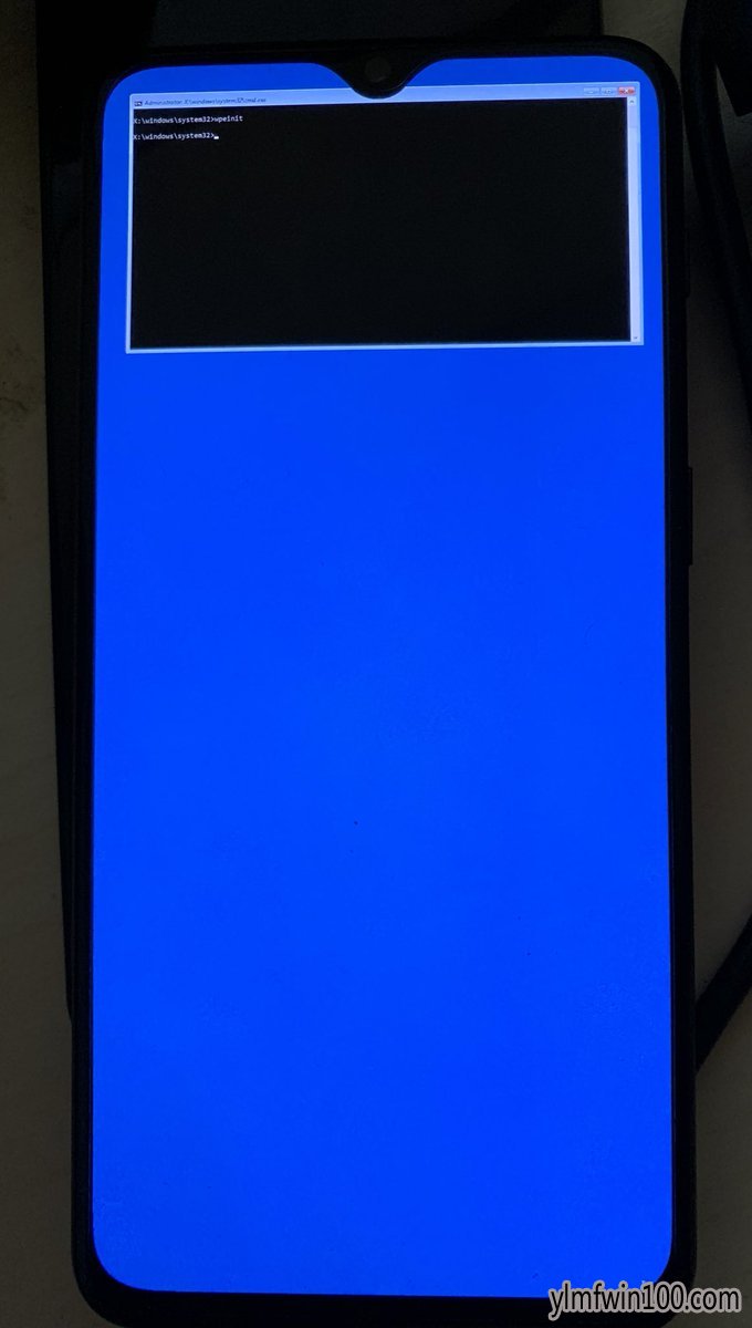 水滴屏手机移植Windows 10后画面亮了