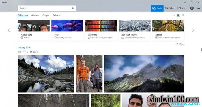 Win10端Photos应用更新:引入了新的功能