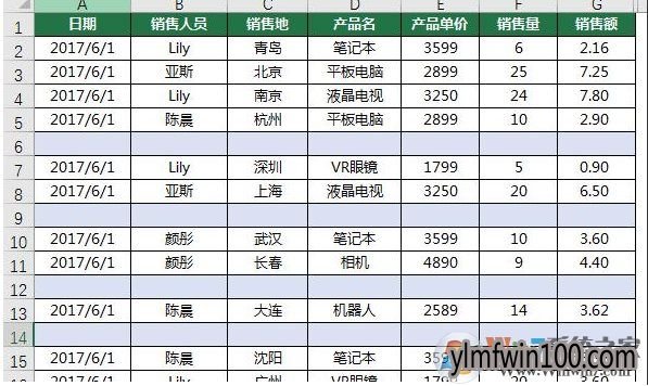 win10系统电脑怎么如何将EXCEL一次删除所有空行的教程