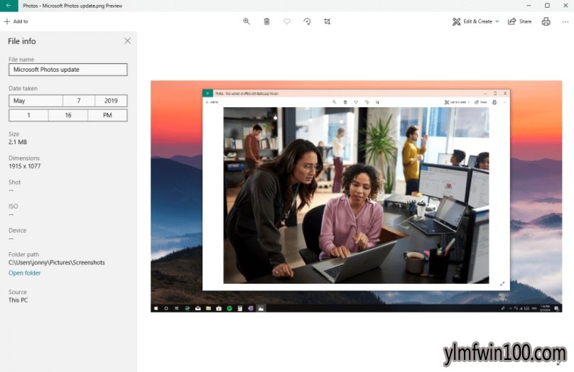 Windows 10内置照片应用裁剪图片方式迎来改进
