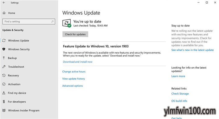 微软2019 Win 10更新May版正式版推送下载
