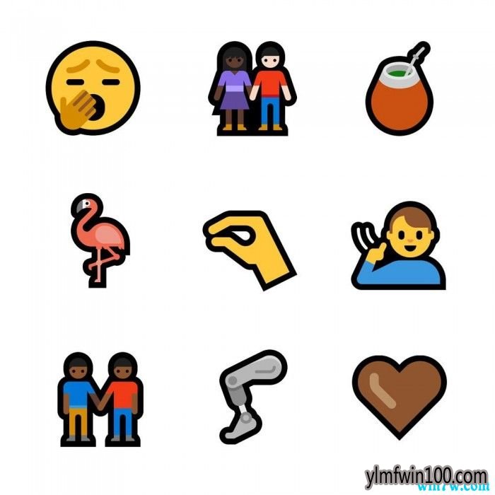 Win10 May 2019调整和新增了大量的表情包Emoji