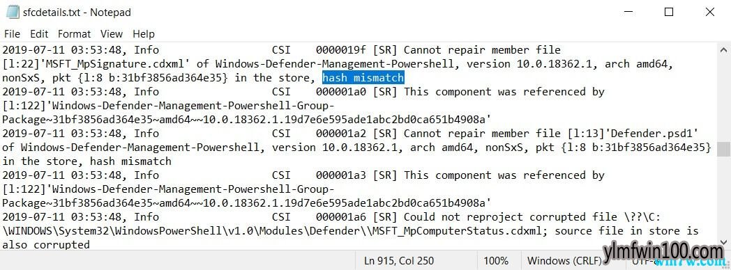 Win10更新后出现新的bug:sfc /scannow命令无法修复文件