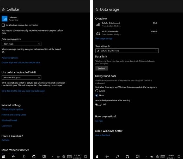 继识别SIM卡后,刷了win10 ARM的Lumia 950 XL成功识别移动信号